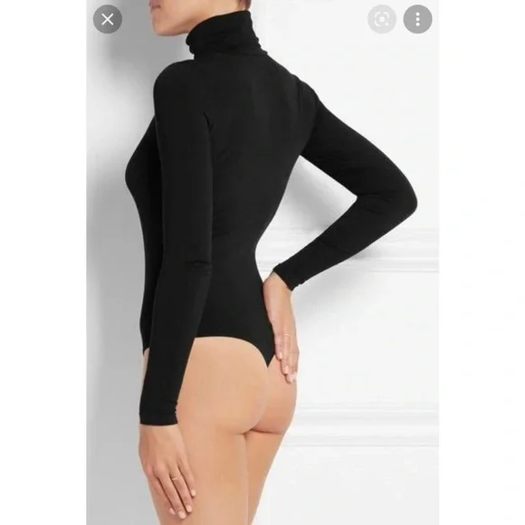 Wolford Black Colorado Turtleneck String Bodysuit - Picture 2 of 8